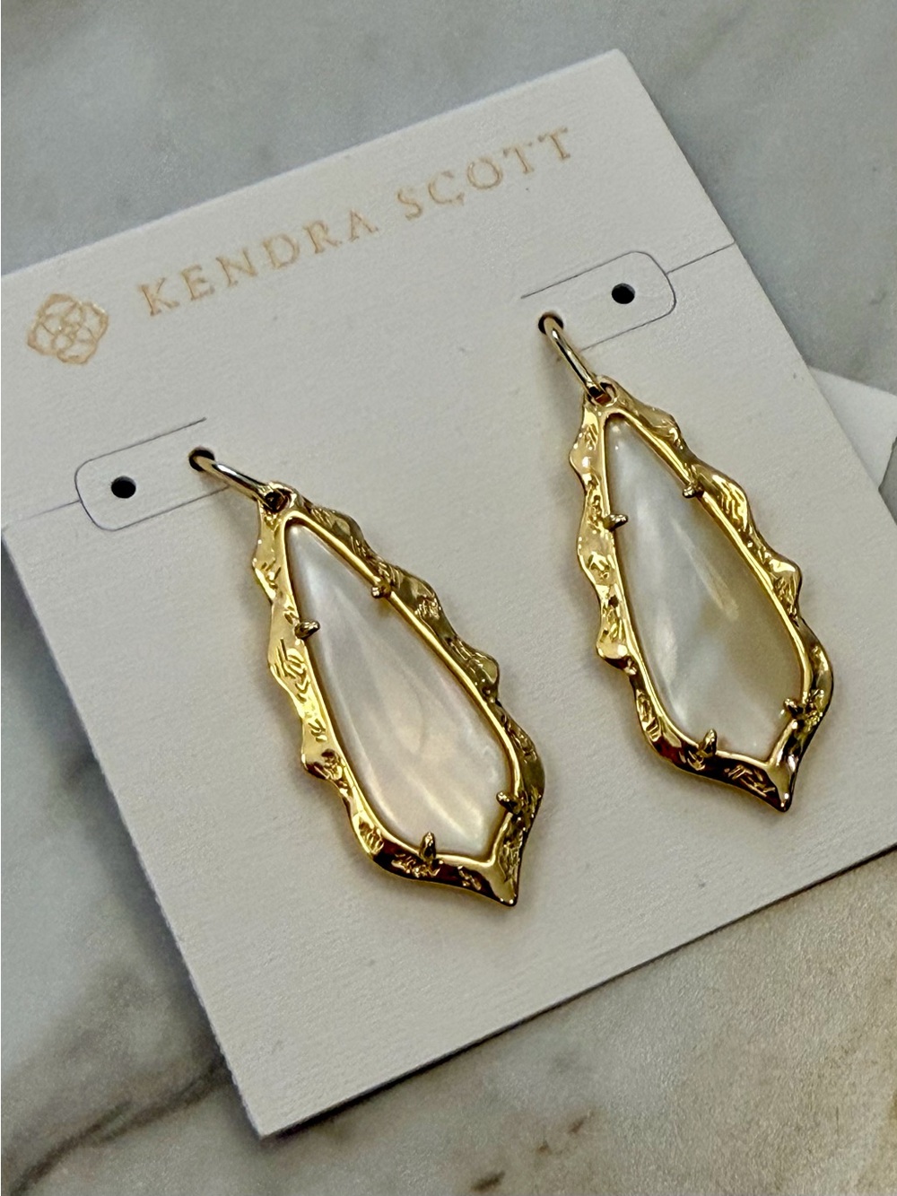 Kendra Scott Gold Adrianna Dangle Earrings